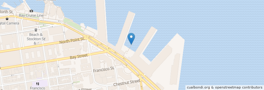 Mapa de ubicacion de San Francisco Pier 33 en ایالات متحده آمریکا, کالیفرنیا, سان فرانسیسکو, سان فرانسیسکو.