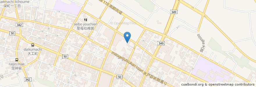 Mapa de ubicacion de ヴェールブランシェ en ژاپن, 茨城県, 水戸市.