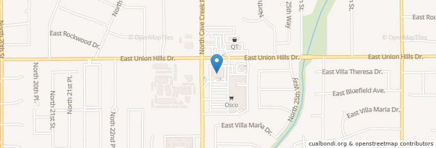 Mapa de ubicacion de Walgreens en Stati Uniti D'America, Arizona, Maricopa County, Phoenix.