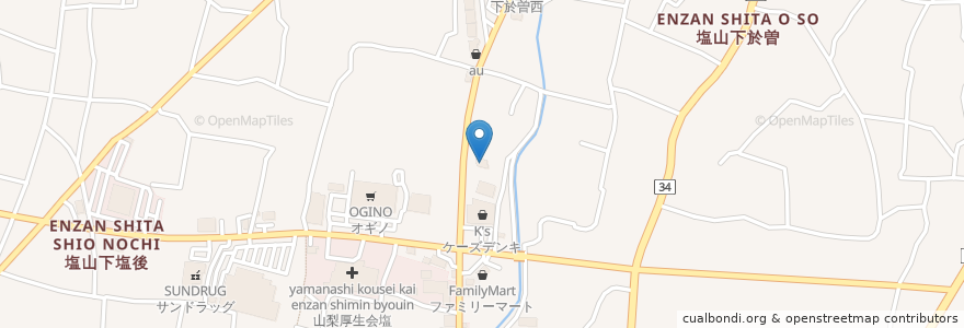 Mapa de ubicacion de Marugame Seimen en Japan, Yamanashi Prefecture, Koshu.