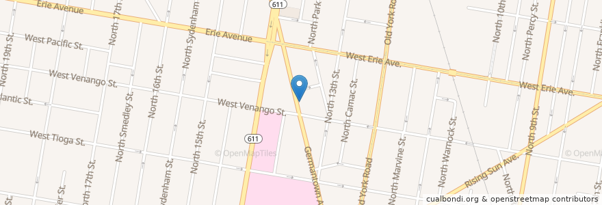 Mapa de ubicacion de Germantown Dental Group en Stati Uniti D'America, Pennsylvania, Philadelphia County, Philadelphia.