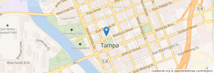 Mapa de ubicacion de Subway en Vereinigte Staaten Von Amerika, Florida, Hillsborough County, Tampa.