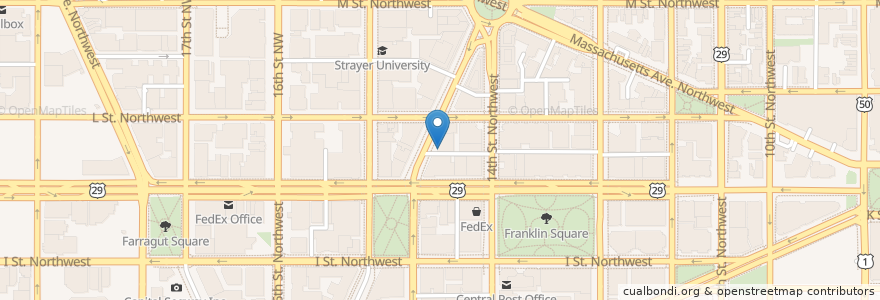 Mapa de ubicacion de Grill Kabob en Estados Unidos Da América, Washington, D.C., Washington.