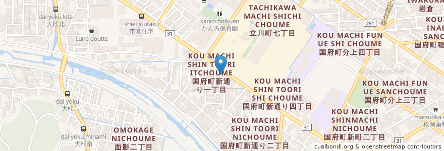 Mapa de ubicacion de ENEOS セルフ国府SS en اليابان, توتوري, 鳥取市.