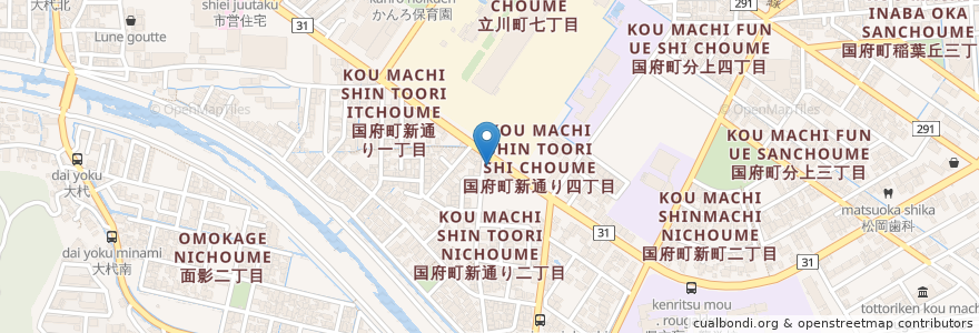 Mapa de ubicacion de 焼き鳥たるや en Japon, Préfecture De Tottori, 鳥取市.