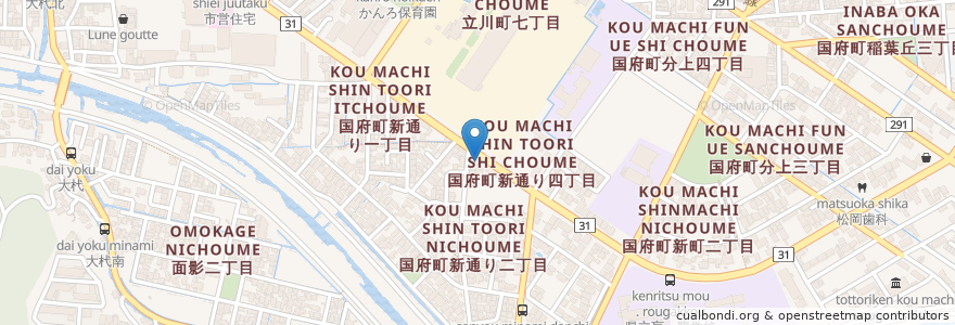 Mapa de ubicacion de 日替わり定食四つ葉 en 일본, 돗토리현, 鳥取市.