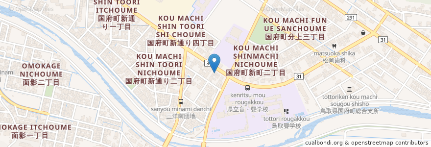 Mapa de ubicacion de 橋本歯科 en 日本, 鳥取県, 鳥取市.