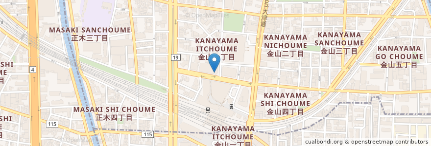 Mapa de ubicacion de CAFE de CLIE en Japan, Aichi Prefecture, Nagoya, Naka Ward.