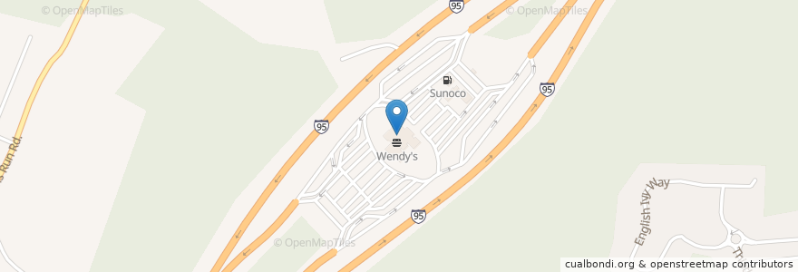 Mapa de ubicacion de Wendy's en Stati Uniti D'America, Maryland, Harford County.