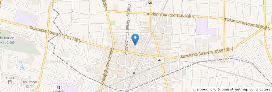 Mapa de ubicacion de タイムズ en 日本, 東京都, 目黒区.