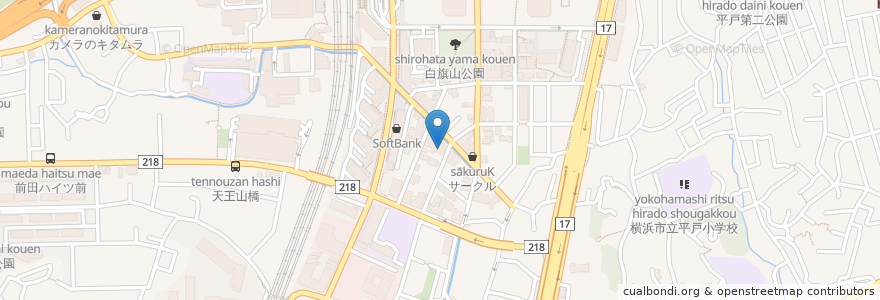 Mapa de ubicacion de くれ医院 en Japonya, 神奈川県, 横浜市, 戸塚区.