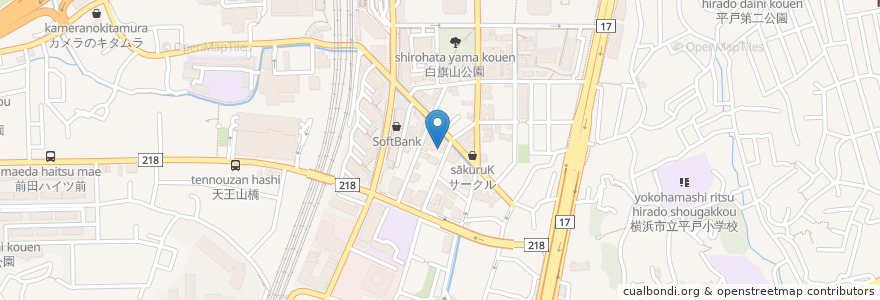 Mapa de ubicacion de 東戸塚こもれびキッズクリニック en Japonya, 神奈川県, 横浜市, 戸塚区.
