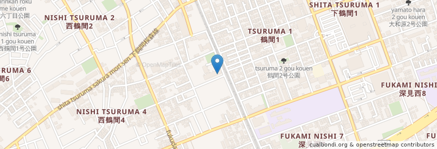 Mapa de ubicacion de アミー薬局 en 日本, 神奈川県, 大和市.