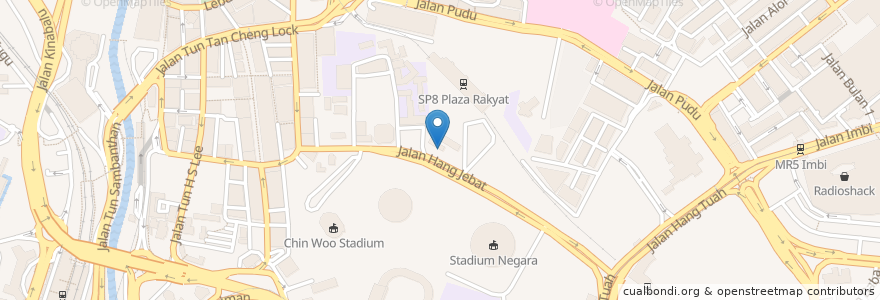 Mapa de ubicacion de YWCA en Malásia, Selangor, Kuala Lumpur.