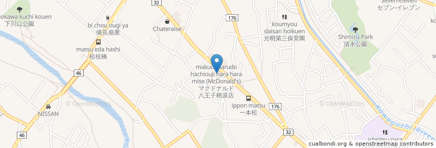 Mapa de ubicacion de ENEOS en 日本, 東京都, 八王子市.