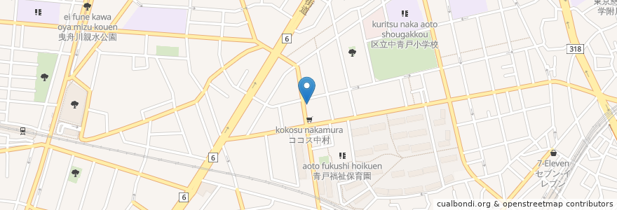 Mapa de ubicacion de ぱぱす en Japão, Tóquio, 葛飾区.