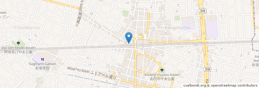 Mapa de ubicacion de みずほ銀行 en Japan, Tokyo, Suginami.
