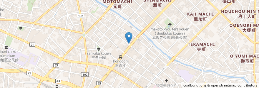 Mapa de ubicacion de Bistro Furaipan en Япония, Тоттори, 鳥取市.