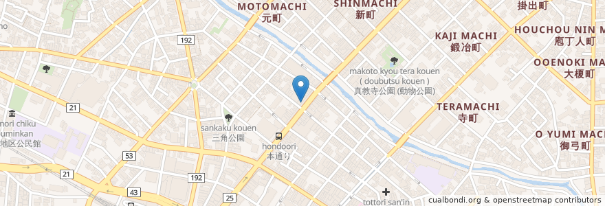 Mapa de ubicacion de 手打ち蕎麦 かわぐち en 日本, 鳥取県, 鳥取市.