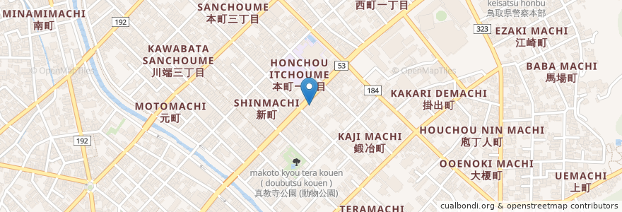 Mapa de ubicacion de イズモト  DENTAL CLINIC en ژاپن, 鳥取県, 鳥取市.