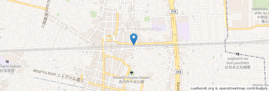 Mapa de ubicacion de 関根精肉店 en ژاپن, 東京都, 杉並区.