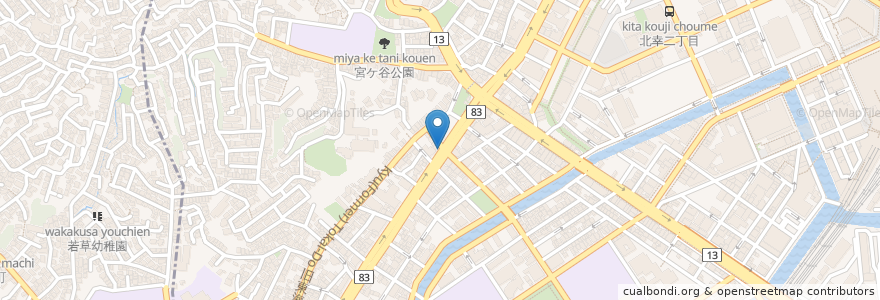 Mapa de ubicacion de NekoBee en ژاپن, 神奈川県, 横浜市, 西区.