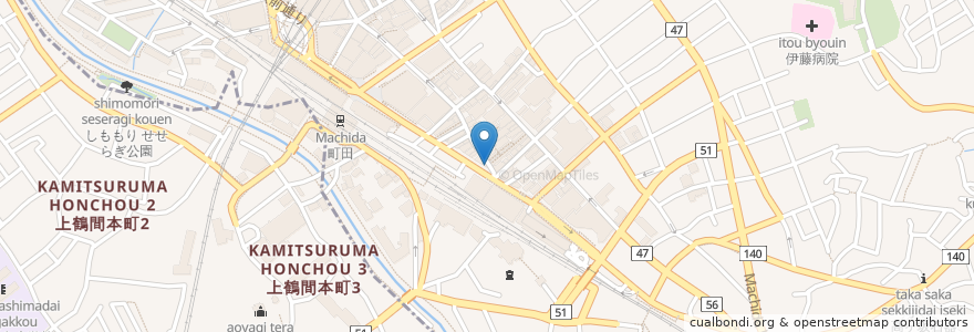 Mapa de ubicacion de 熱血食堂すわ en Japão, Tóquio, 町田市.