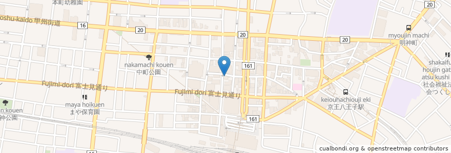 Mapa de ubicacion de 太陽讃歌 en 日本, 東京都, 八王子市.