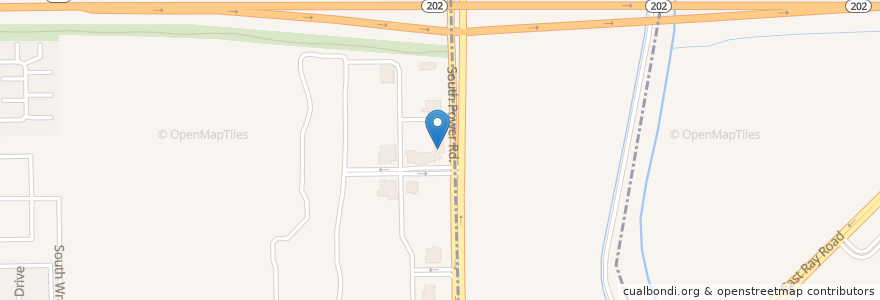 Mapa de ubicacion de Starbucks en Amerika Birleşik Devletleri, Arizona, Maricopa County, Gilbert.