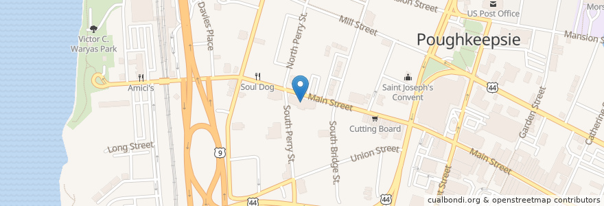 Mapa de ubicacion de New River Valley Care Center en Vereinigte Staaten Von Amerika, New York, Dutchess County, Poughkeepsie.
