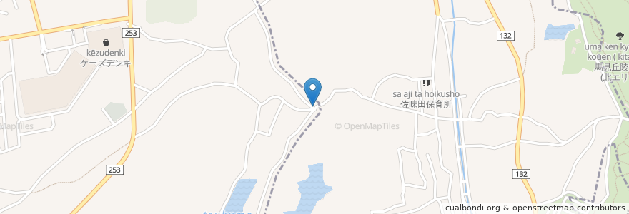 Mapa de ubicacion de 北葛城郡 en 日本, 奈良県, 北葛城郡, 河合町, 上牧町.