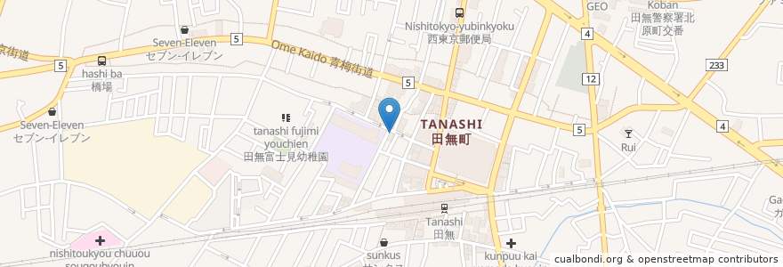 Mapa de ubicacion de オベリベリ en Japon, Tokyo, 西東京市.