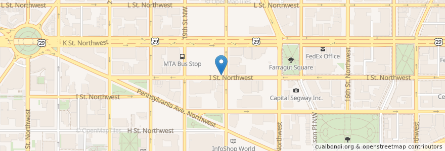 Mapa de ubicacion de Mailbox en Estados Unidos De América, Washington D. C., Washington.