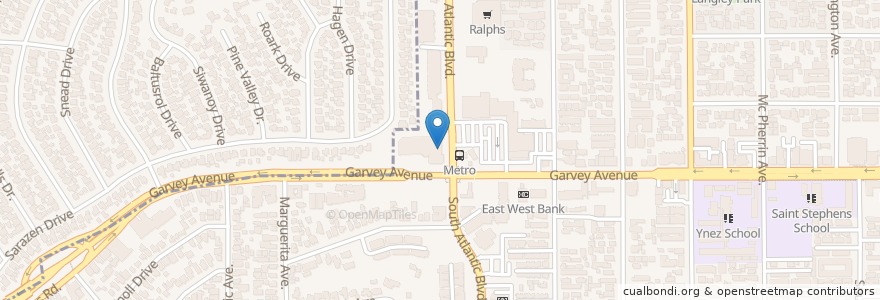 Mapa de ubicacion de Atlantic Place Dental Office en Amerika Syarikat, California, Los Angeles County, Monterey Park.