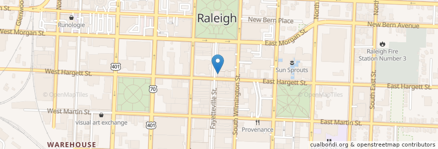 Mapa de ubicacion de Newbridge Bank en Vereinigte Staaten Von Amerika, Nord-Carolina, Wake County, Raleigh.