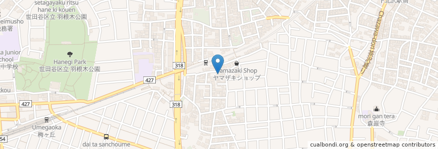 Mapa de ubicacion de 第一薬局 en Japan, 東京都, 世田谷区.