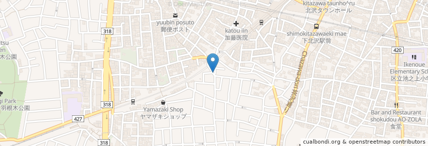 Mapa de ubicacion de 自販機 en 日本, 東京都, 世田谷区.