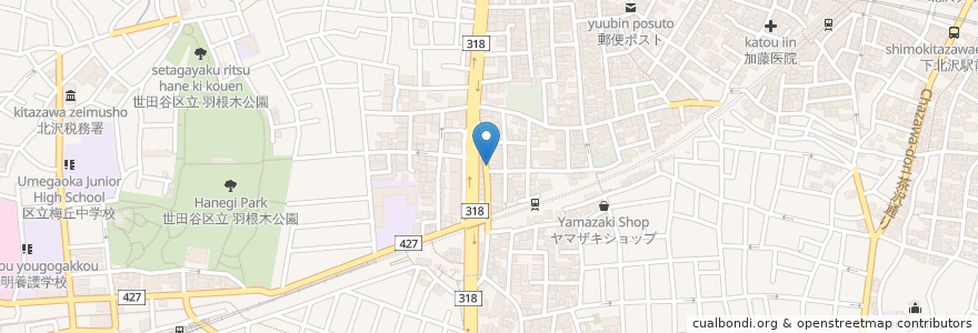 Mapa de ubicacion de KI・マメトラ菓子店 en Japon, Tokyo, 世田谷区.