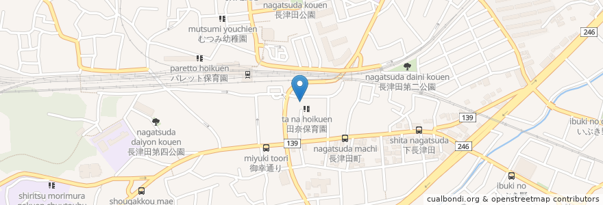 Mapa de ubicacion de 随流院 en 日本, 神奈川縣, 横滨市, 緑区.