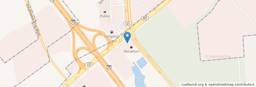 Mapa de ubicacion de Marathon en United States, Florida, Alachua County.