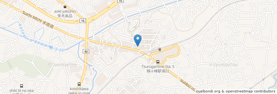 Mapa de ubicacion de 横浜銀行 en Japão, 神奈川県, 横浜市, 旭区.