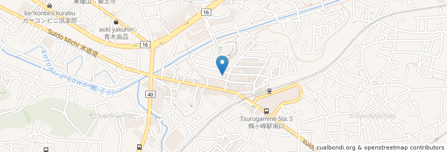 Mapa de ubicacion de 横浜信用金庫 en 日本, 神奈川縣, 横滨市, 旭区.