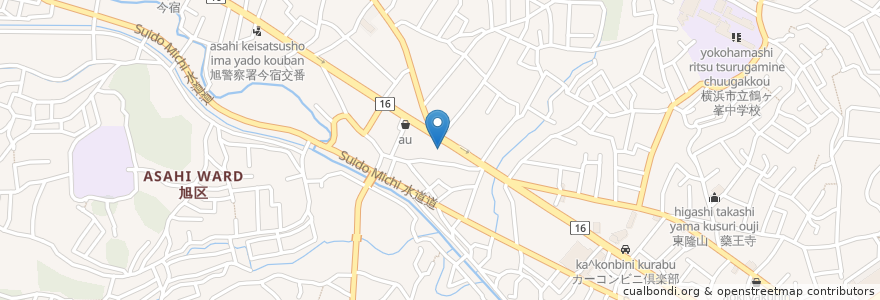 Mapa de ubicacion de ENEOS en ژاپن, 神奈川県, 横浜市, 旭区.