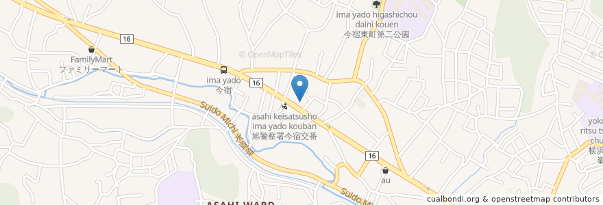 Mapa de ubicacion de Cosmo en Japan, Kanagawa Prefecture, Yokohama, Asahi Ward.