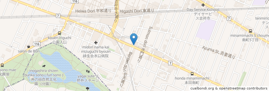Mapa de ubicacion de ハート・イン歯科クリニック en Japan, Tokyo, Musashino.