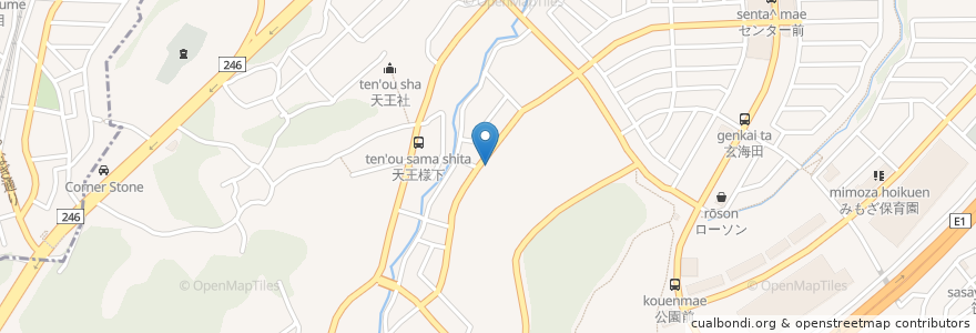 Mapa de ubicacion de 長久稲荷社 en Japon, Préfecture De Kanagawa, 横浜市, 緑区.