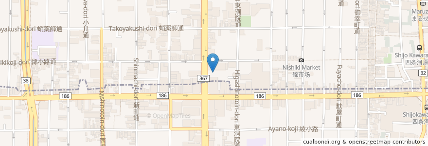 Mapa de ubicacion de りそな銀行 en ژاپن, 京都府, 京都市, 中京区.