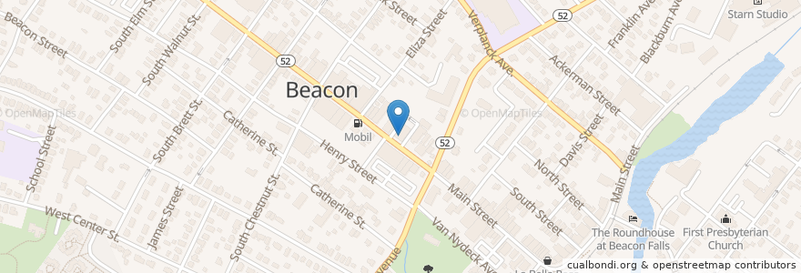 Mapa de ubicacion de Citizens Bank en ایالات متحده آمریکا, New York, Dutchess County, Town Of Fishkill, Beacon.