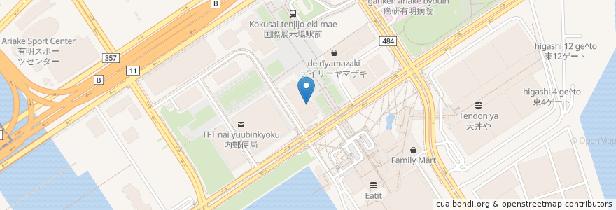 Mapa de ubicacion de カフェ・ベローチェ en Japón, Tokio, Koto.