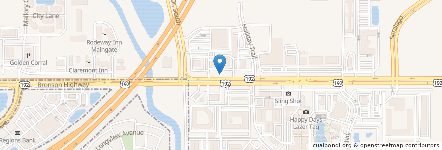 Mapa de ubicacion de Old Town Station en United States, Florida, Osceola County.